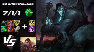 G2 Esports BrokenBlade TOP Yorick vs Jayce - EU Challenger Patch 25.S3.1