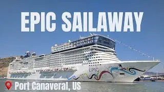 🚢 EPIC Sailaway Timelapse from Port Canaveral | Norwegian Epic ⚓