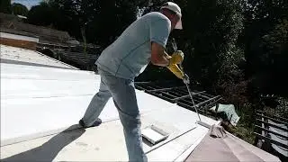SOLAR REFLECTIVE PAINT TIMELAPSE FILM FOR POLYCARBONATE CONSERVATIVE ROOFS