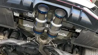 Honda FK8 Tomei Type D exhaust with catless downpipe sound clip