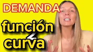 Diferencia FUNCIÓN de demanda y CURVA de demanda. EJERCICIOS👇