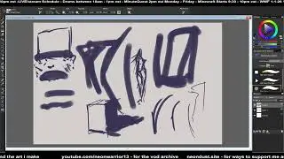 Art Stream #1 - Drawing & Painting in Corel Painter 2020 - LIVE!stream #55