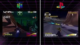 Wipeout VS Wipeout 64 Comparison (N64 VS PS1)