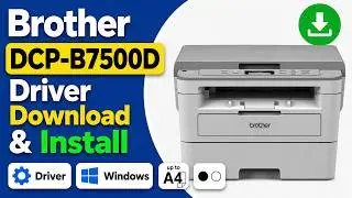 How to install Driver brother DCP B7500D Printer windows 10 or 11