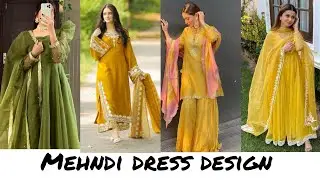 Latest mehndi dress design 2024/Mayon haldi dress for bridal sister #bridal #mehndi