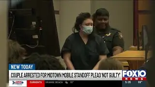 Typical hearing in atypical case: Mobile couple in police officer shooting plead not guilty