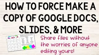 How To Force Make a Copy of Google Docs, Slides, & More