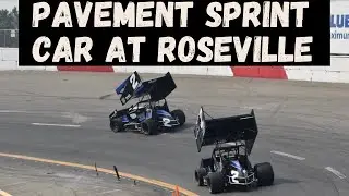Pavement Sprint Car Race at Roseville All American Speedway