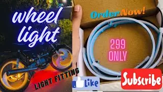 Alloy wheel light| installation  |  (how to led lights on motorcycle wheels splendor) #splendor 