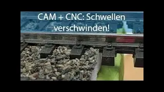 Modellbahn realistisch gestalten: Schwellen im Boden versenken