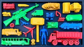 Membersihkan Mainan Mobil Balap,Kereta Api, Bus Telolet, Truk Molen, Tank Baja, Beko Excavator.