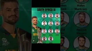 South Africa World Cup 2026 Team Squad 🏏#cricket #shorts