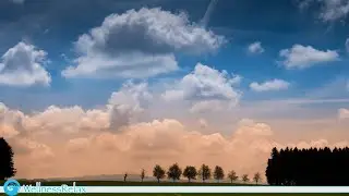 Sky & Clouds Time-Lapse with Nature Sounds - Instrumental Music for Relaxation