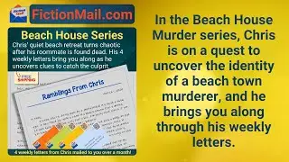 Beach House Murder Series of Fiction Mail Stories as Letters | A Great Gift Idea!