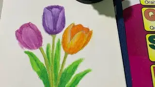 How to Draw Realistic Tulips with Colored Pencils | Step-by-Step for Beginners