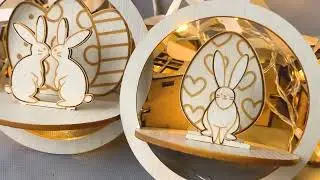 Easter Baubles Ornaments Laser Cut SVG Files Templates | ZeemCut