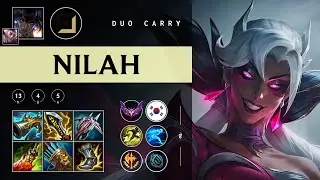 Nilah ADC vs Xayah - KR Master Patch 25.24