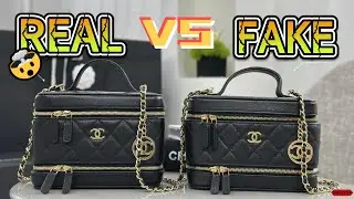 real vs fake chanel vanity bag unboxing