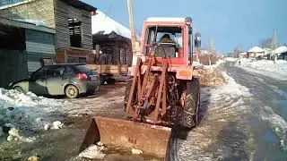 Задненавесной погрузчик на Т-25
