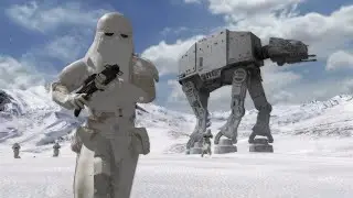 Battle of Hoth - Galactic Empire vs Rebel Alliance - Star Wars Battlefront 2004 NPC Wars
