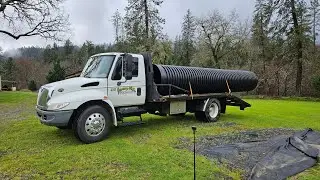 Almost smashed camera culverts for the Kubota KX 080 4 job