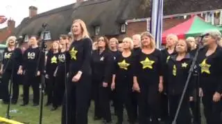 Rock choir at downton cuckoo fair 2015