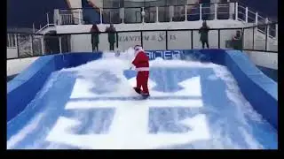 On Royal Caribbean, Santa&rsquo;s Sleigh is a Surf Board