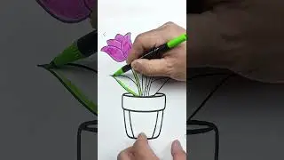 Wait for the result! ✨ Coloring Flowers 🌸  #asmr #coloringadventure #art #drawing