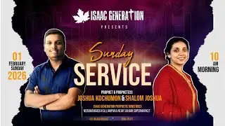 Malayalam Sunday Service | 01-02-2026 | Prophet Joshua Kochumon & Prophetess Shalom Joshua