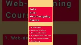 what are jobs opportunities after Web-Designing Course? #webdesigning #coursesafter12th