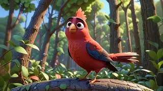 Five Rainbow Birds Sing Together | Colorful Bird Song for Kids | Animated Nursery Rhyme