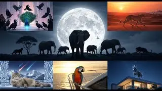 🌙🐾 Royal Birds, Silent Beasts & Cosmic Pets | Nature&rsquo;s Cinematic Secrets 🎥🦜🐆🐘