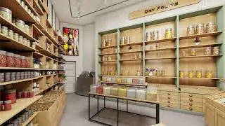 Modern Dry Fruit Shop Interior Design | Elegant Retail Display Ideas | By Inspire Interiors