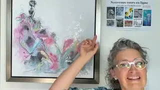 Projet Carrousel: Techniques mixtes et texture Golden par Jos&eacute;e Cloutier
