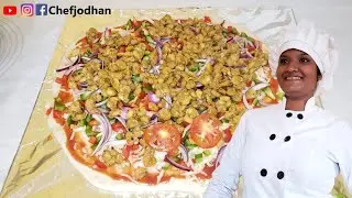How To Make Shrimp Pizza  | GARLIC PRAWN PIZZA RECIPE