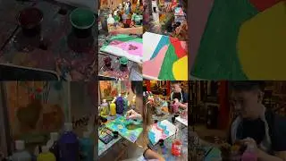 Art with friends at Hungarian Games! #dubai #art #painting #thingstodoindubai