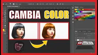 Como CAMBIAR el COLOR de CABELLO en PHOTOSHOP