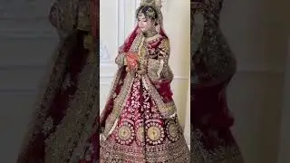 Pakistani bridal 💗#beautiful 😍#HD makeup look ✨#heavy outfit ❤️#nikaah day 💫
