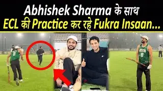 Abhishek Malhan Playing Cricket with India's Youngest Cricketer Abhishek Sharma | #FukraInsaan #ECL