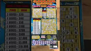$20 Cashword New York Lottery Scratch Off Big Win! #lottery #nylottery