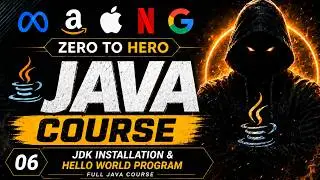 6. JDK Installation and Hello World Program | Full Java Course