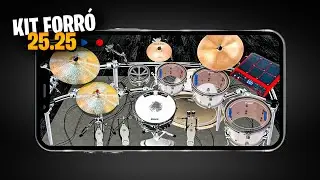 Kit FORR&Oacute; 25.25 Pra Real Drum Por Teck Batera