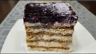 GRAHAM CAKE WITH BLUEBERRY TOPPINGS | HOW TO MAKE GRAHAM CAKE | BEST GRAHAM FLOAT RECIPE