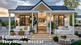 Farmhouse Tiny House Tour 2025 : Elegant Country Charm Redefined!