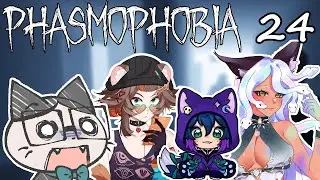 BETTING WHO DIES FIRST... | Phasmophobia w/ SmittenSeraph, Yorikah & Nyakubs! (Part 24) | Twitch