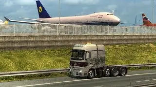 Euro Truck Simulator 2 Heavy Cargo Edition Schwertransport 70t. крупногабаритный груз. 70 тонн.