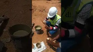 Sand content test of Bentonite slurry #construction #fypシ #shortsviral #piling #borepile #bentonit