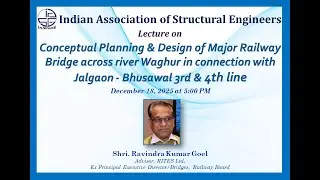 Conceptual Planning & Design of Major Railway Bridge Across River Waghur in Connection with Jalgaon