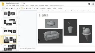 3DMod Assignment 1 Blender Intro Make Four Models by Mrs. Girot