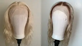 Honey Brown Roots on 613 Wig Tutorial